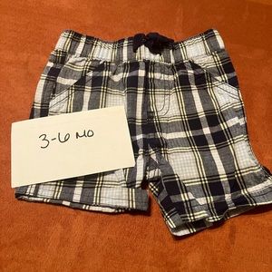 3 pairs of 3-6 month shorts
